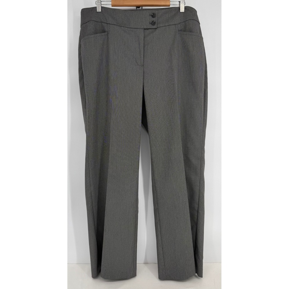 Jones New York Womens The Charlotte Pant Grey Dress Pants Sz 18W NWT Org $104